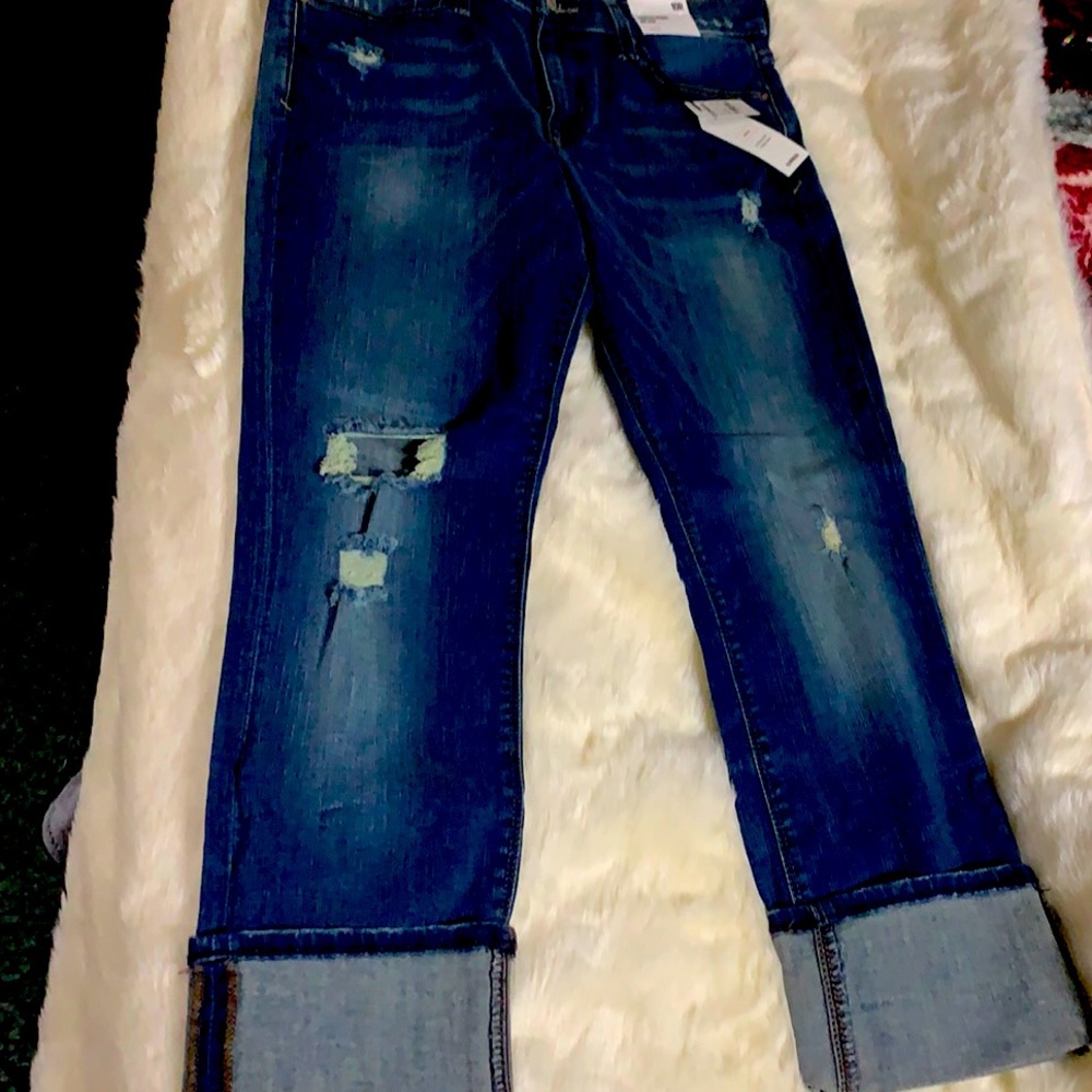 Express Cropped Mid Rise Jeans NWT size 10R